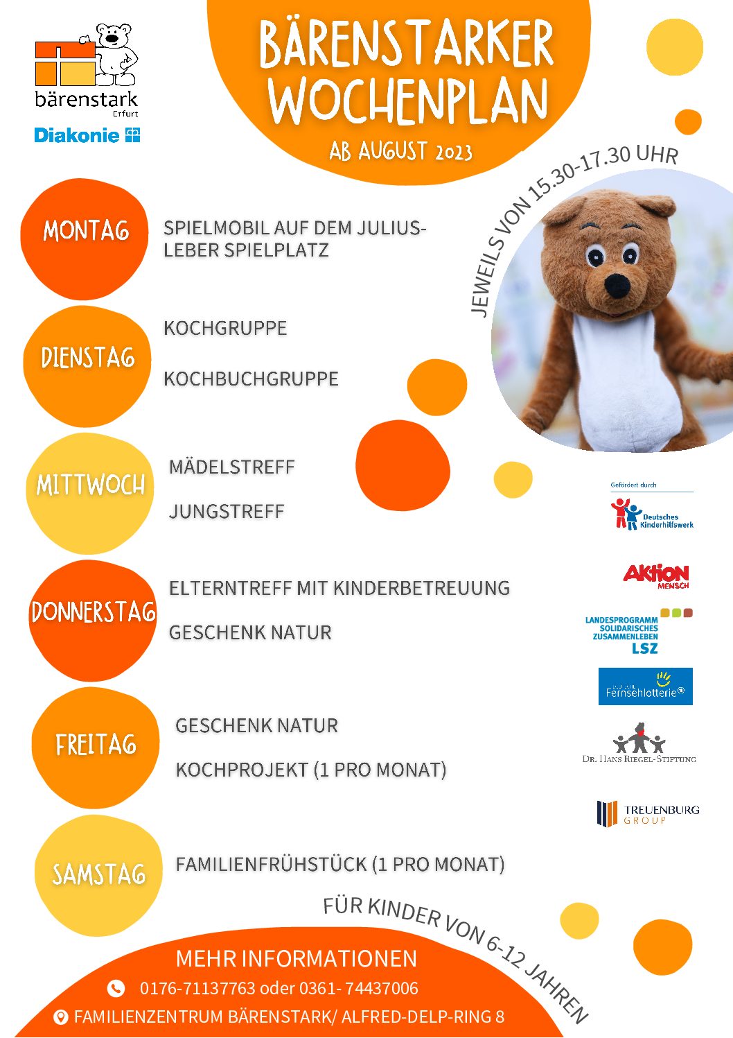 Wochenplan bärenstark ab Sept 2023